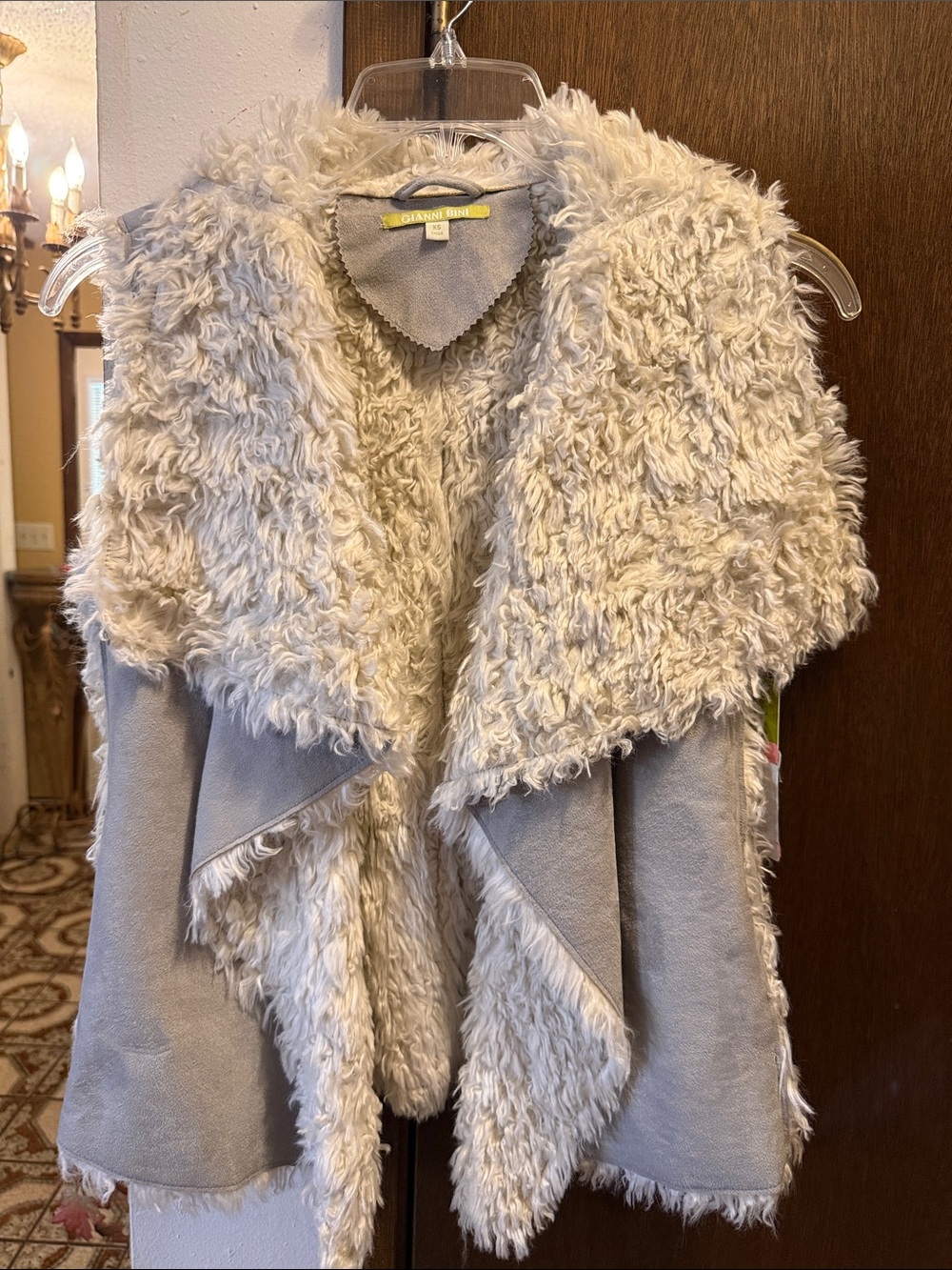 Brand-New Gianni Bini Grey Suede Vest